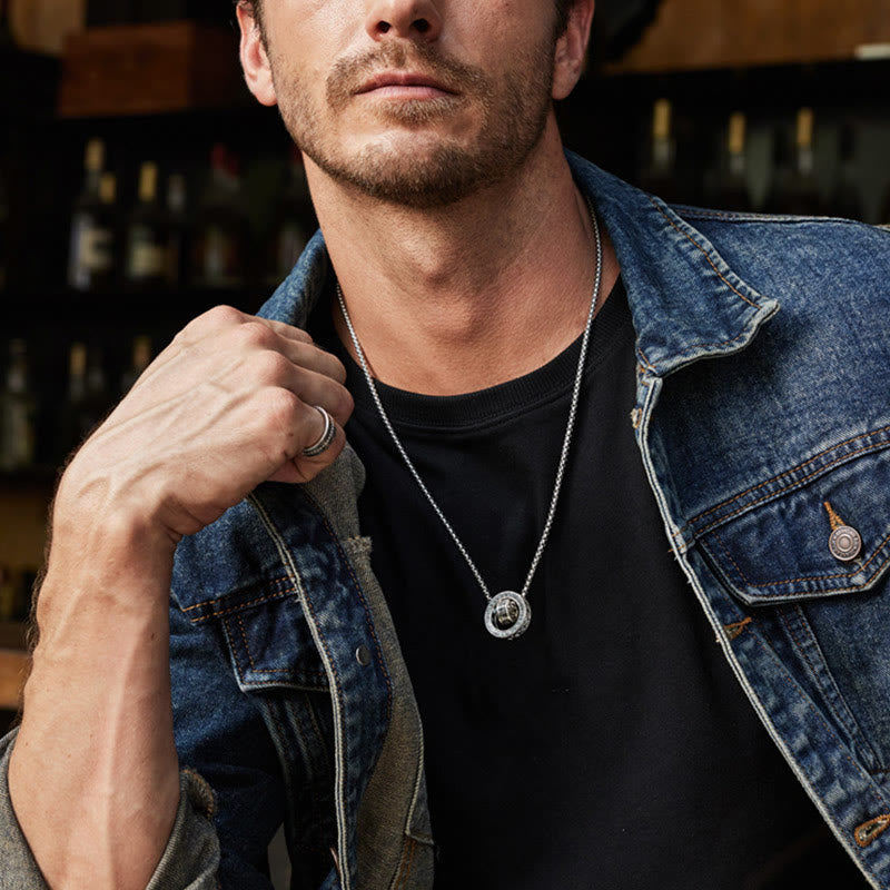 KarmaRipple's Tibetan Om Mani Padme Hum Carved Peace Purity Chain Pendant Necklace p14