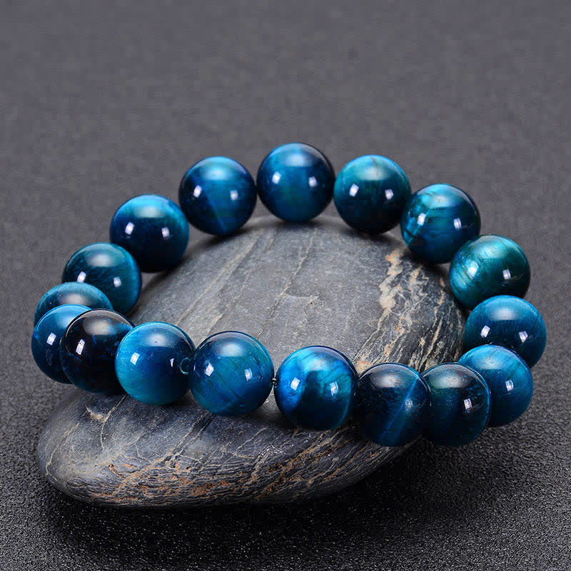 KarmaRipple's Blue Tiger Eye Protection Bracelet p2
