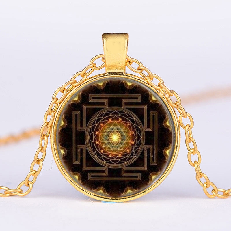 KarmaRipple's Sacred Sri Yantra Time Gemstone Pendant p8