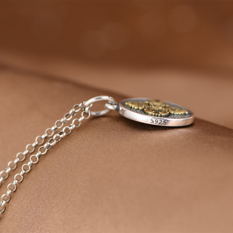 KarmaRipple's 925 Sterling Silver Double Dorje Vajra Blessing Pendant Necklace p8