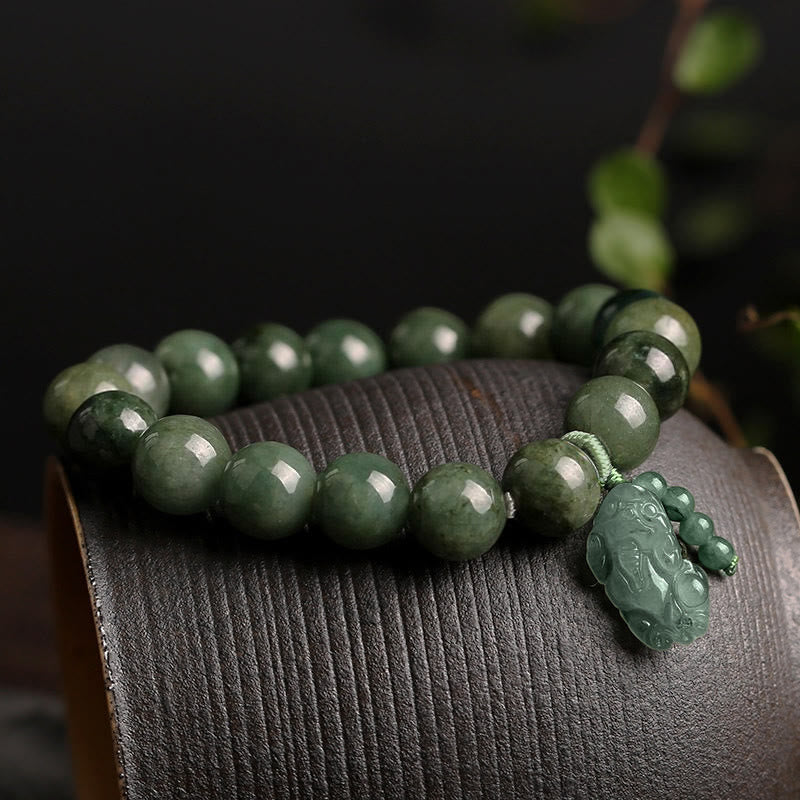 KarmaRipple's Tibetan Jade PiXiu Prosperity Bracelet p2
