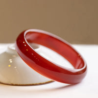 KarmaRipple's Authentic Red Agate Confidence Bracelet Bangle