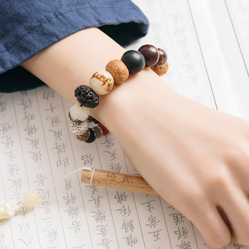 KarmaRipple's Bodhi Seed Lotus Wisdom Peace Wrist Mala Bracelet p8