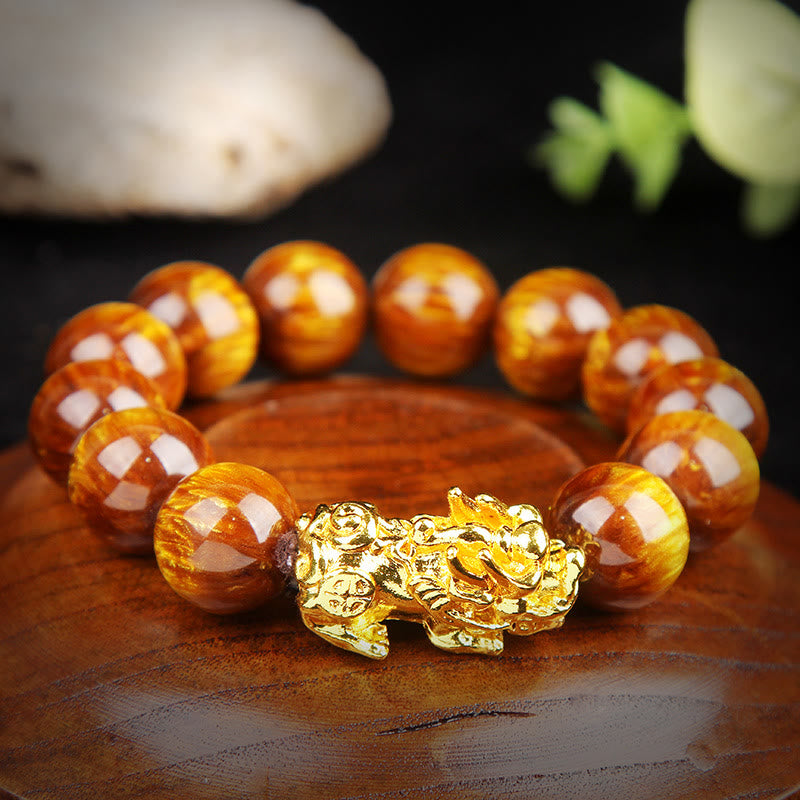 KarmaRipple's Fortunate Golden Tiger Eye Abundant Pixiu Bracelet p6