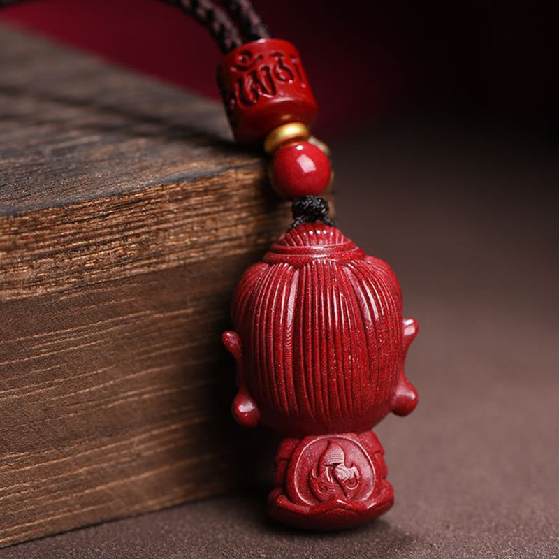 KarmaRipple's Chinese Zodiac Natal Buddha Authentic Cinnabar Amulet Keep Away Evil Spirits Pendant Necklace p11