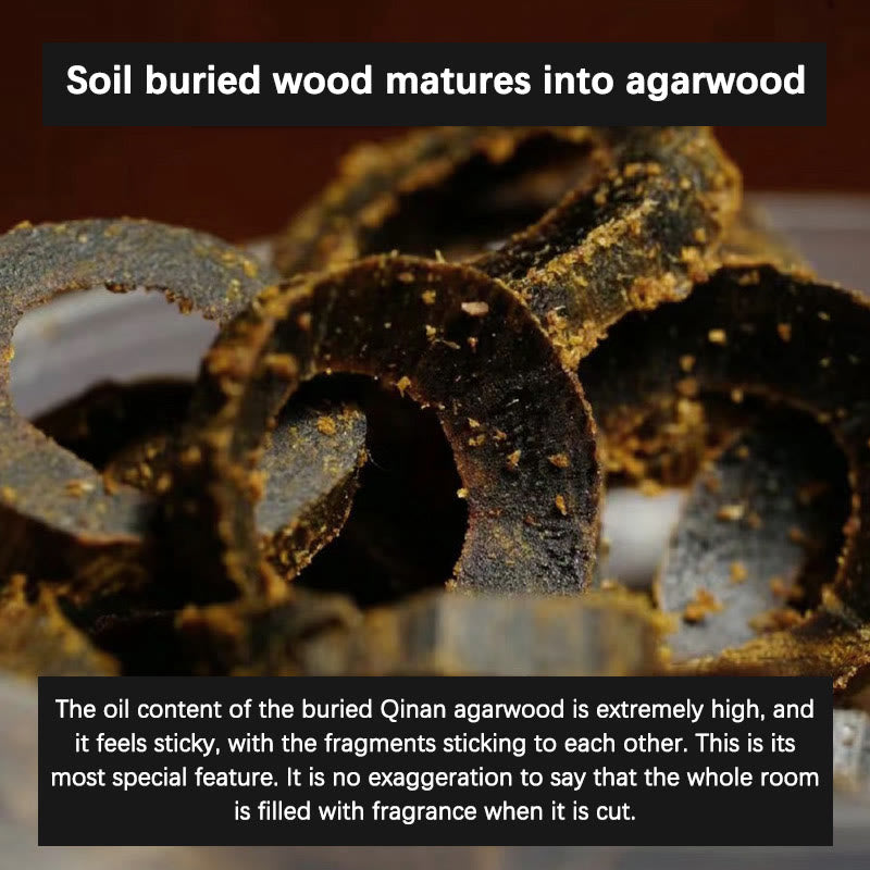 KarmaRipple's 108 Mala Beadwork Nha Trang Soil Buried Qinan Agarwood Balance Strength Bracelet p5