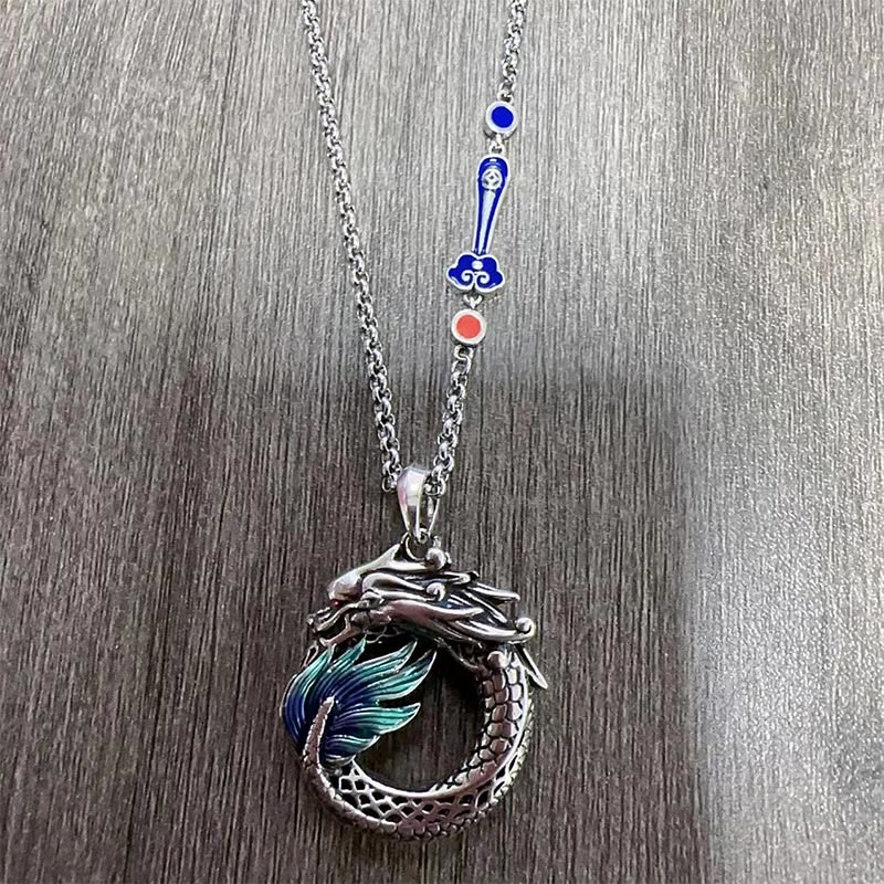 KarmaRipple's Tibetan Bronze Dragon Strength Pendant p4