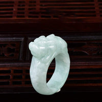 KarmaRipple's Fengshui Wealth Jade PiXiu Fortune Ring