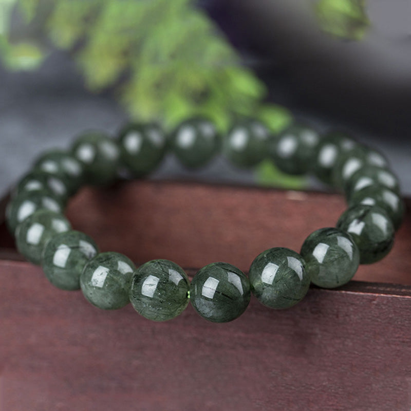 KarmaRipple's Authentic Green Gemstone Blessing Wealth Bracelet p12
