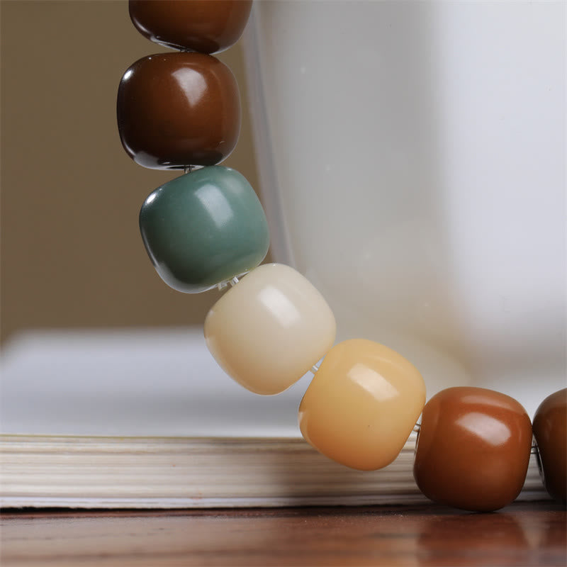 KarmaRipple's Multicolored Bodhi Seed Keep Away Evil Spirits Bracelet p5