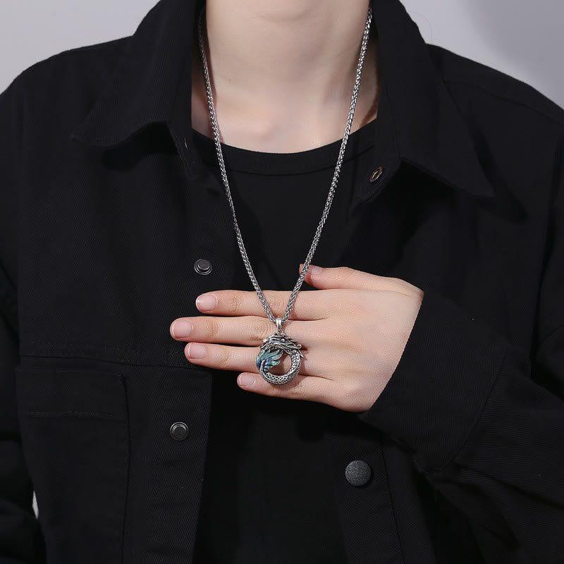 KarmaRipple's Tibetan Bronze Dragon Strength Pendant p6