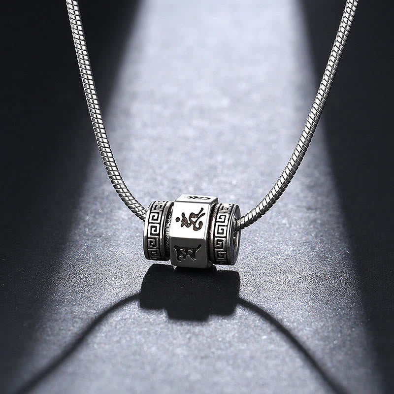 KarmaRipple's Tibetan Om Mani Padme Hum Peace Pendant Rotatable Necklace p8