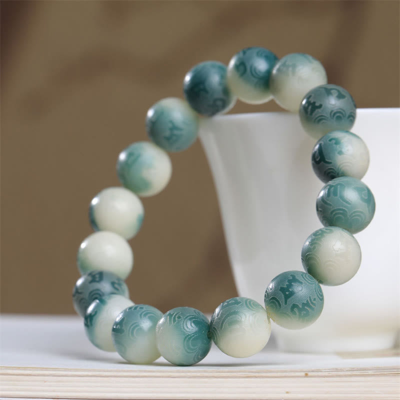 KarmaRipple's Bodhi Seed Om Mani Padme Hum Engraved Keep Away Evil Spirits Bracelet p16