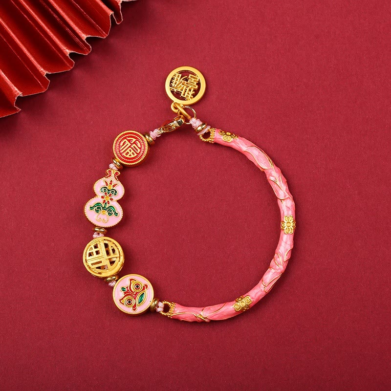 KarmaRipple's Tibetan Gourd Fortune Happiness Lion Wealth Fortune Bracelet p5