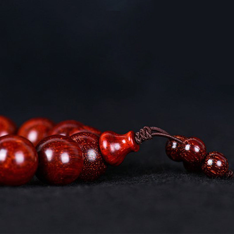 KarmaRipple's Tibetan Small Leaf Red Sandalwood Balance Bracelet p18