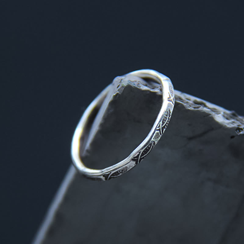 KarmaRipple's 925 Sterling Silver Fortune Koi Fish Wealth Ring p3