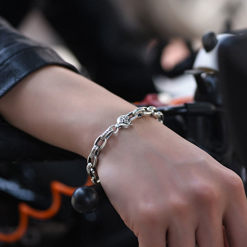 KarmaRipple's 925 Sterling Silver Six True Words Wisdom Calm Bracelet p5