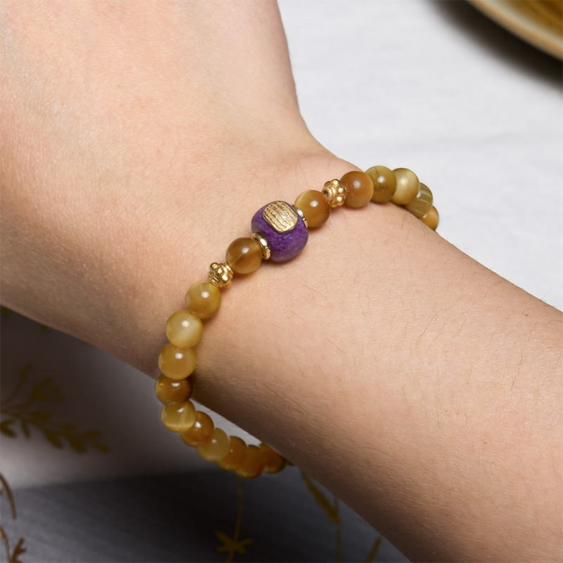 KarmaRipple's Tiger Eye Bead Fortune Protection Bracelet p4