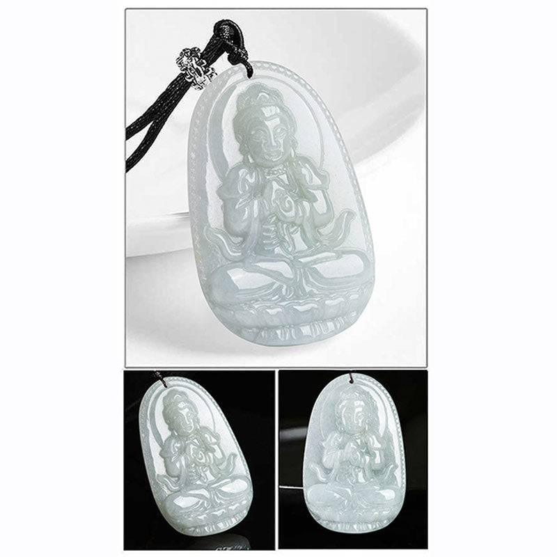 KarmaRipple's Chinese Zodiac Natal Buddha Jade Wealth Prosperity Pendant Necklace p16