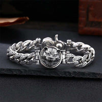 KarmaRipple's Tiger Tang Dynasty Flower Design Engraved Fortune Energy Bracelet