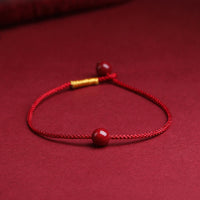 KarmaRipple's Authentic Cinnabar Red Agate Blessing Red String Bracelet