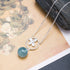 Aquamarine Flower Necklace