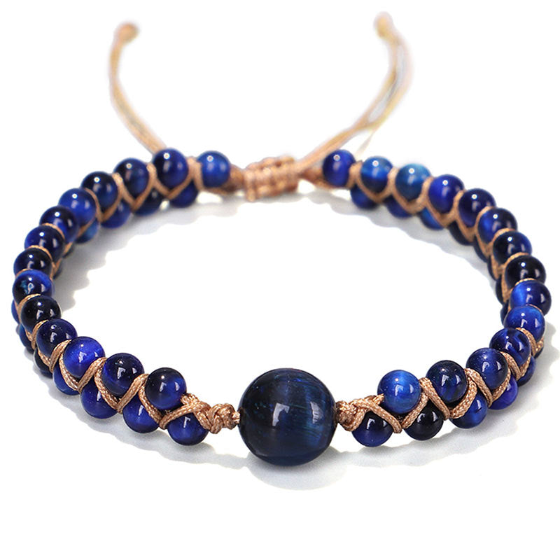 KarmaRipple's Divine Blue Tiger Eye Stone Protection Bracelet p1