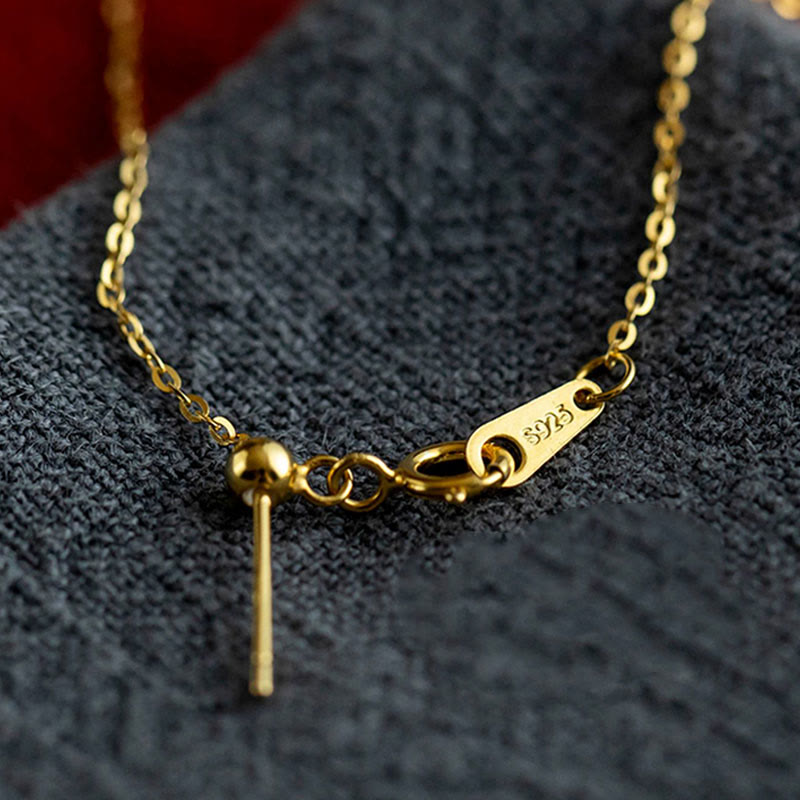 KarmaRipple's 925 Sterling Silver Plated Gold Cinnabar Red Agate Blessing Pendant Necklace Earrings Ring Set p12