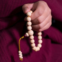 KarmaRipple's Authentic Abelia Biflora Wood Blessing Wrist Mala