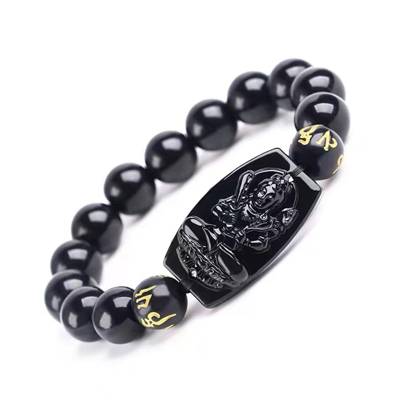 KarmaRipple's Chinese Zodiac Obsidian Protection Bracelet p19