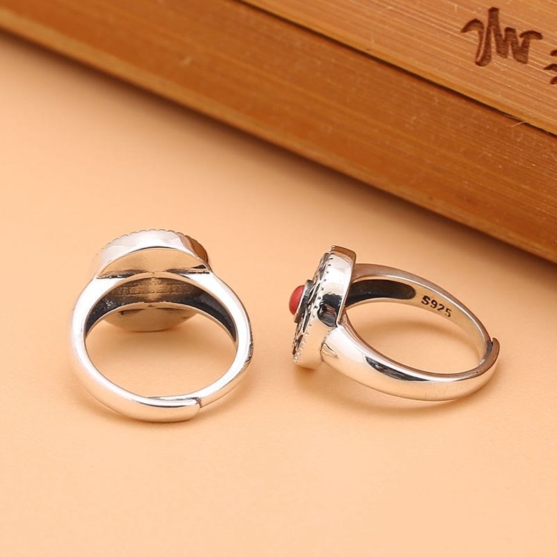 KarmaRipple's Tibetan Om Mani Padme Hum Peace Rotatable Ring p17