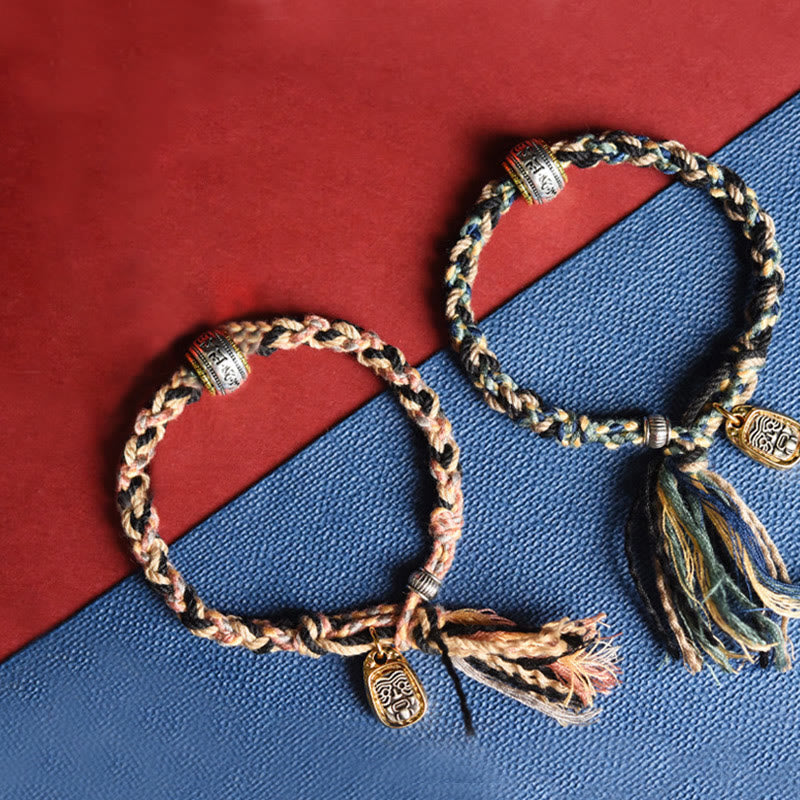 KarmaRipple's Zakiram Goddess of Wealth Om Mani Padme Hum Peace Handmade Bracelet p7