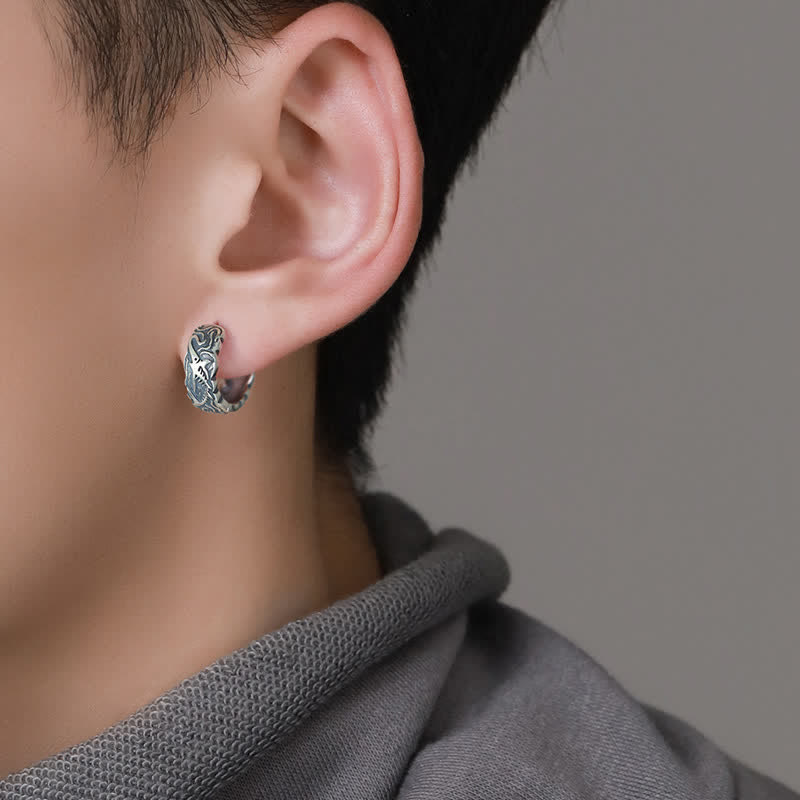 KarmaRipple's Fish Bone Pattern Wealth Earrings p2