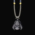 Laughing Buddha Light Gray Necklace