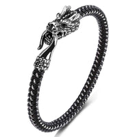 KarmaRipple's Dragon Titanium Steel Protection Fortune Bracelet