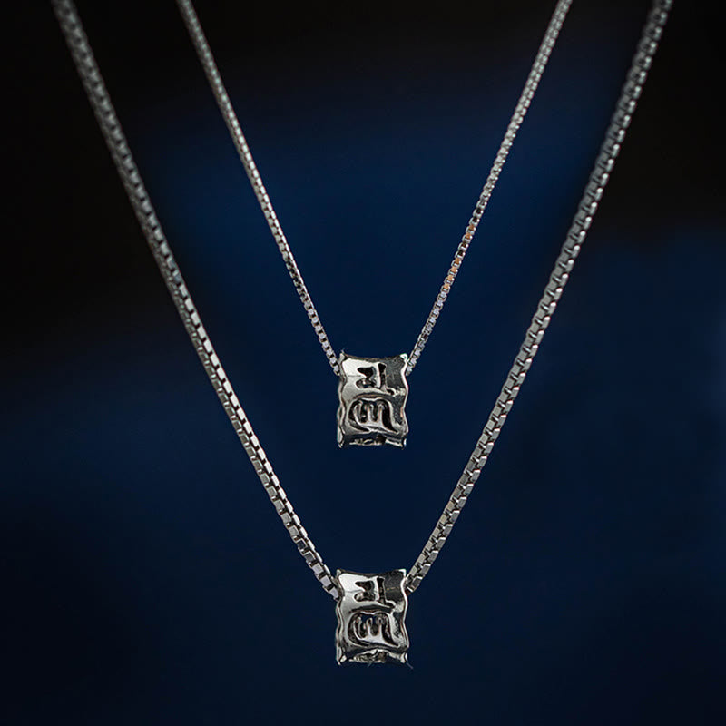 KarmaRipple's 925 Sterling Silver Tibetan Om Mani Padme Hum Engraved Love Focus Pendant Necklace p16