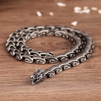 KarmaRipple's Dragon Pattern Titanium Steel Protection Pendant Necklace Bracelet