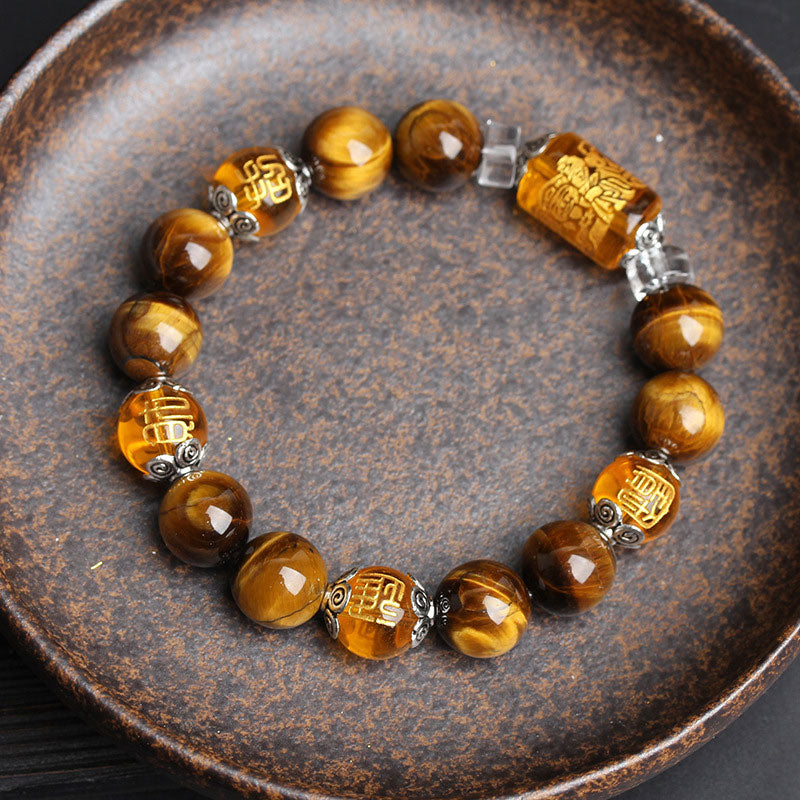 KarmaRipple's Tiger Eye Bead Fortune Prosperity Bracelet p13