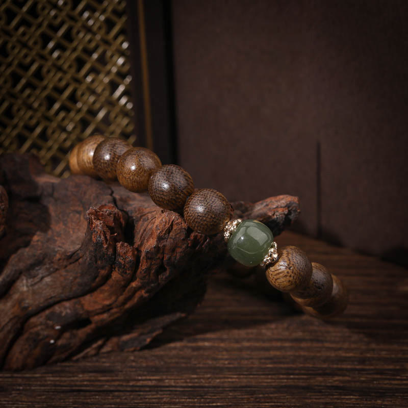 KarmaRipple's Agarwood Good Fortune Glazed Strength Bracelet p3