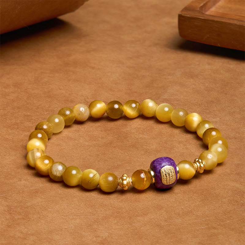 KarmaRipple's Tiger Eye Bead Fortune Protection Bracelet p2