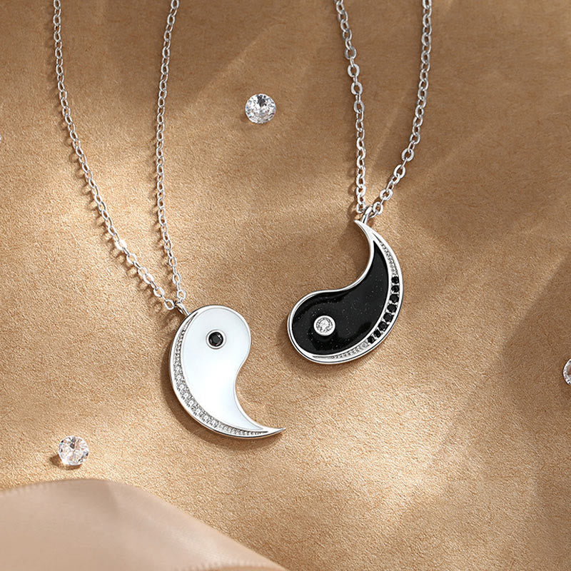 KarmaRipple's 925 Sterling Silver Yin Yang Symbol Harmnoy Pendant Necklace p5