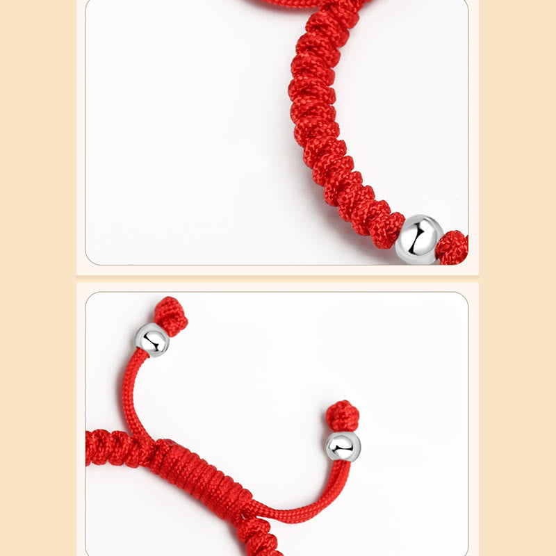 KarmaRipple's 925 Sterling Silver Handmade Fu Character Fortunate Money Bag Chinese Lock Talisman Bell Lotus Bronze Coin King Kong Weave Woven Kids Bracelet p9