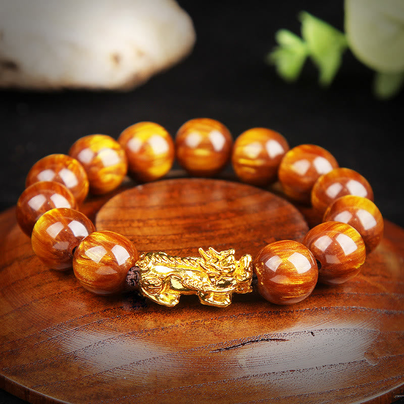 KarmaRipple's Fortunate Golden Tiger Eye Abundant Pixiu Bracelet p5