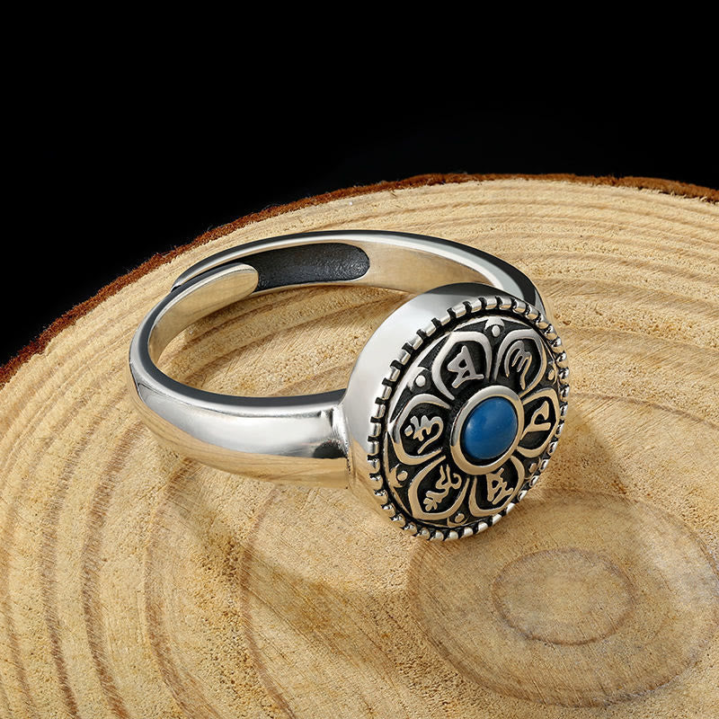 KarmaRipple's Tibetan Om Mani Padme Hum Peace Rotatable Ring p11