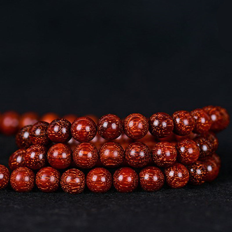 KarmaRipple's Tibetan Small Leaf Red Sandalwood Balance Bracelet p13