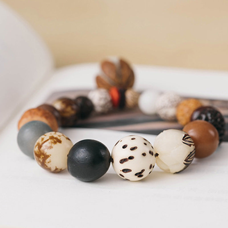 KarmaRipple's Bodhi Seed Lotus Wisdom Peace Wrist Mala Bracelet p14