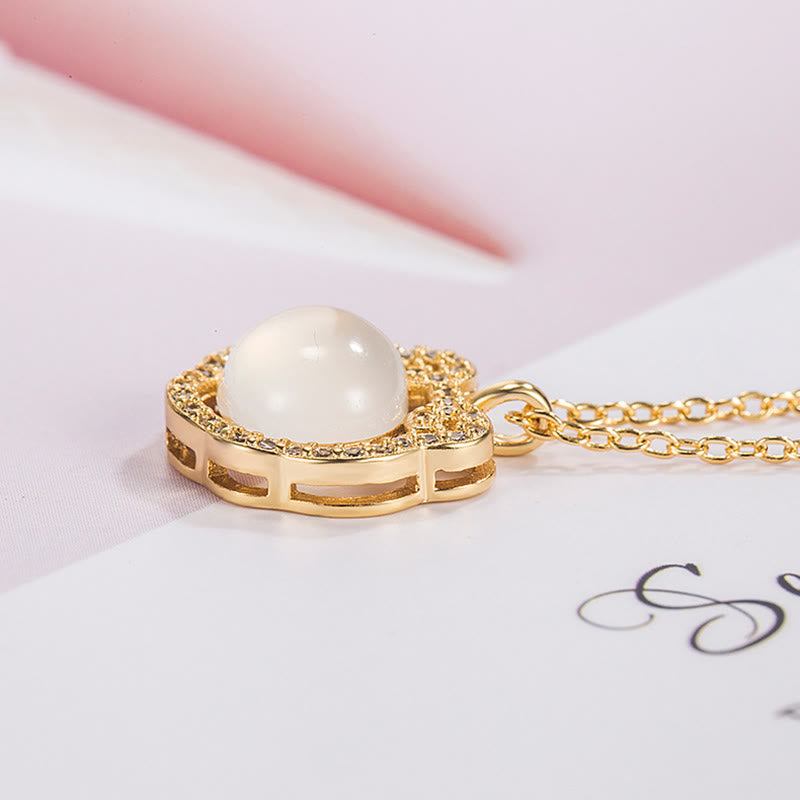 KarmaRipple's Chalcedony Lock of Good Wishes Positive Pendant Necklace p5