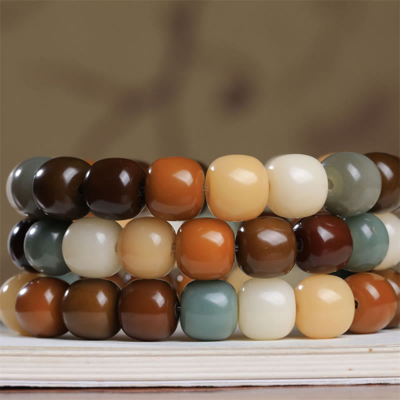KarmaRipple's Multicolored Bodhi Seed Keep Away Evil Spirits Bracelet p4