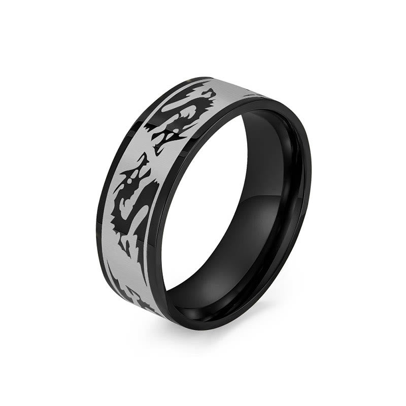 KarmaRipple's Dragon Carved Protection Strength Titanium Steel Ring p23
