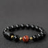 8mm / Black Obsidian&Red Tiger Eye